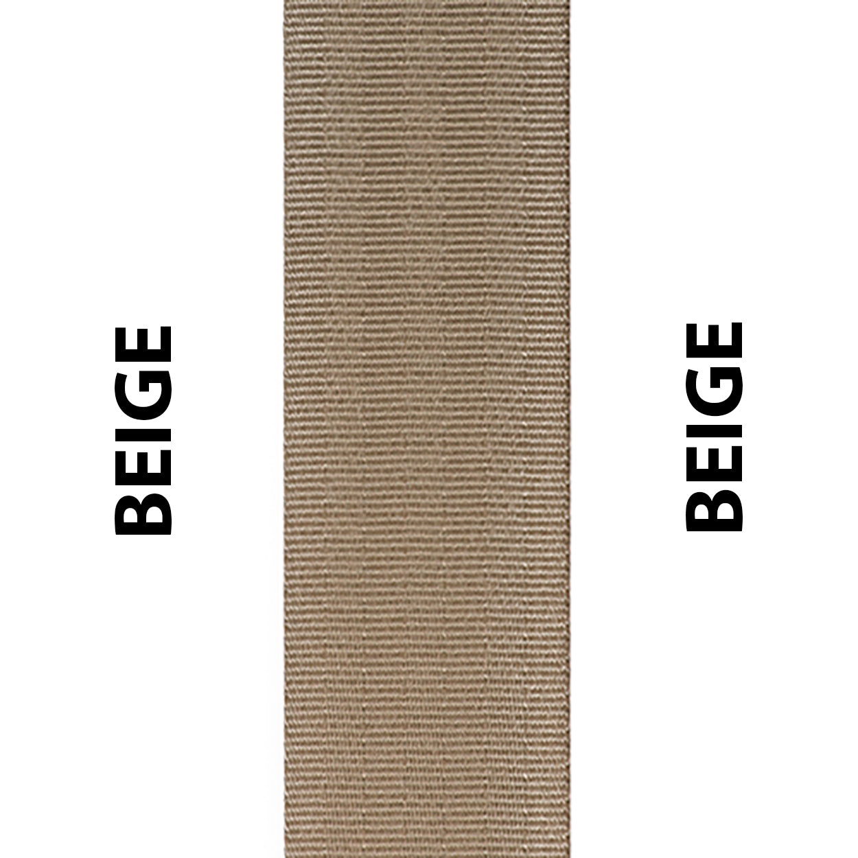 Beige Seat Belt Webbing Replacement Strap